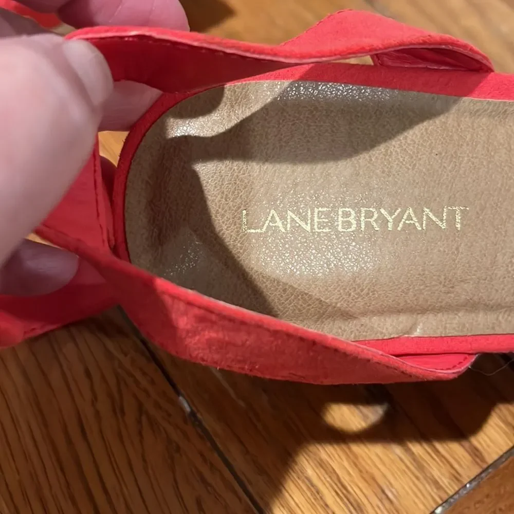 Lane Bryant Coral Women’s Espadrille Sandals size 9 W.